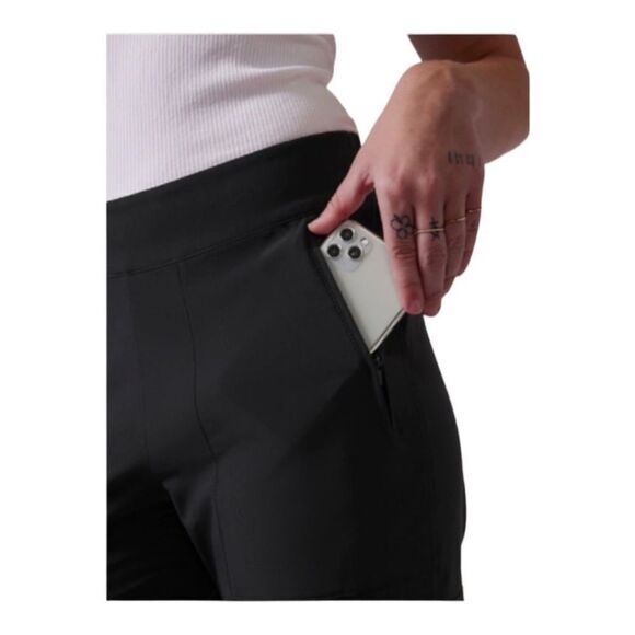 ATHLETA | Black Chelsea Cargo Lined Pants Women’s Size 4 - Picture 3 of 12